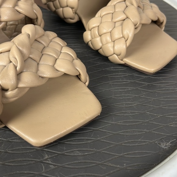 She and In slip on Braided Sandals Tan Womens size 38 - Picture 2 of 16